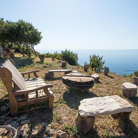 Coin De Paradis Vue Dominante Sur Mer, Montagne Et Tour Genoise Avec Jacuzzi Pino Bagian luar foto