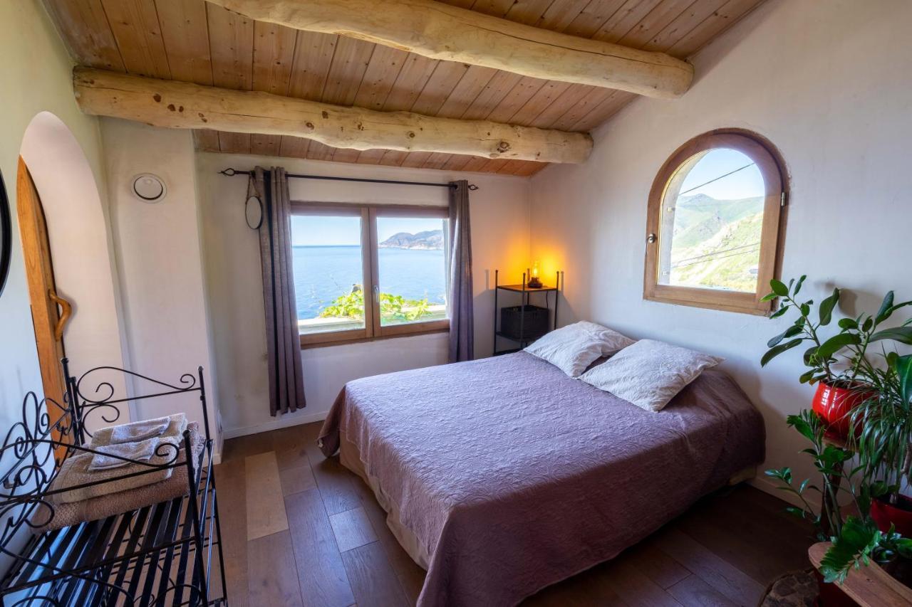 Coin De Paradis Vue Dominante Sur Mer, Montagne Et Tour Genoise Avec Jacuzzi Pino Bagian luar foto